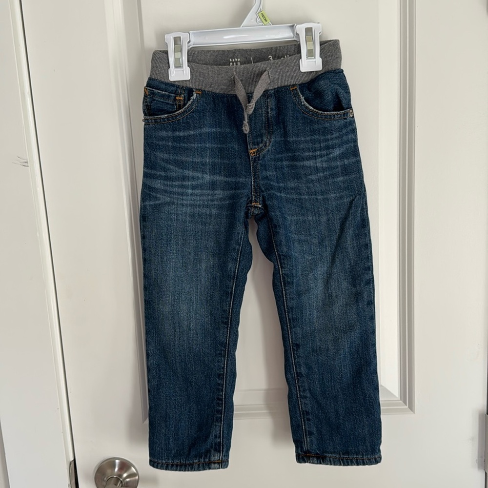 Gap Slim Fit Blue Jeans with Fleece Inner Linning
